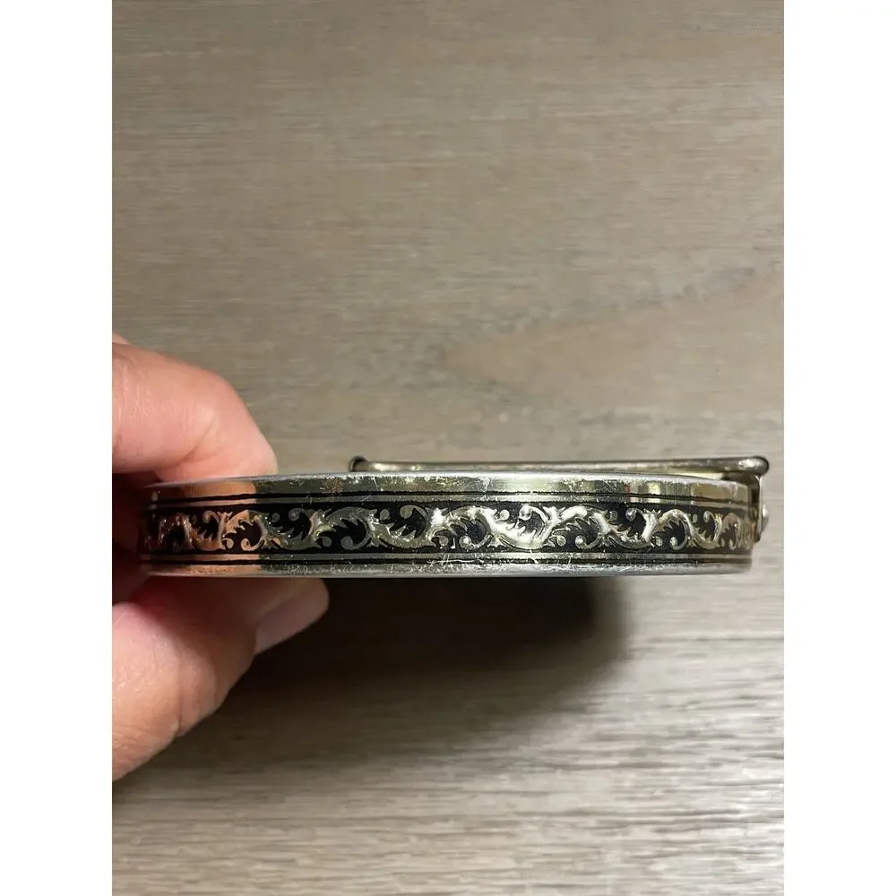 Vintage Compact Mirror Celluloid Foldable Japan